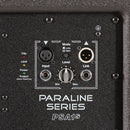 Paraline 2x 12” Powered Subwoofer 2800 watts peak – powered – compact stackable active subwoofer -- 2 x 12” front loaded woofers, with casters.