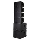 Paraline Compact Line Array Powered top box, with 2 x 6” neodymium LF Drivers, 1x1" Exit Neodymium HF Driver, with Tom Danley's patented Paraline lens and Synergy Horn Technologies. 850W Peak (600 W Program) with DSP, Array Hardware, XLR in and out, Locking powerCON® connectors, IP54 Rated for Outdoor Use. Max SPL 134 dB, Polypropylene enclosure.