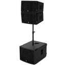 Paraline Compact Line Array Powered top box, with 2 x 8” neodymium LF Drivers, 2x1" Exit Neodymium HF Driver, with Tom Danley's patented Paraline lens and Synergy Horn Technologies. 1400 W Peak (1200 W Program) with DSP, Array Hardware, XLR in and out, Locking powerCON® connectors, IP54 Rated for outdoor use. Max SPL 140 dB, Polypropylene enclosure.
