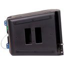 Paraline Compact Line Array Powered top box, with 2 x 8” neodymium LF Drivers, 2x1" Exit Neodymium HF Driver, with Tom Danley's patented Paraline lens and Synergy Horn Technologies. 1400 W Peak (1200 W Program) with DSP, Array Hardware, XLR in and out, Locking powerCON® connectors, IP54 Rated for outdoor use. Max SPL 140 dB, Polypropylene enclosure.
