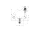 Global Truss PRO CLAMP, Heavy Duty 2 in Aluminum Pro Clamp, 1100 lb Capacity