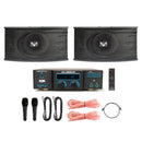 VocoPro SAP-4808 - 250 Watt Speaker / Amplifier / Microphone Package with Built-in Mic Mixer/ Effects/ FM tuner/ Bluetooth