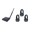 VocoPro SILENT-DISCO-PRO-103 - Professional Long-Range Silent Disco/ Event package with One Transmitter and Three Headphone Receivers