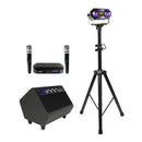VocoPro SmartOke-KHB - 100W SmartOke Karaoke Home Bar Package with Powered Vocal Speaker and Multi-Effect DJ Light