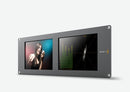 Blackmagic SmartScope Duo 4K, Dual 8" 3 RU SDI/HD-SDI/3G-SDI/6G-SDI monitoring with built in scopes for technical waveform monitoring