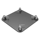 Global Truss SQ-4137 BLK/MTE, 12 in Aluminum Base Plate for F34 Truss, Black Matte