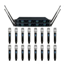 VocoPro UDX-ACAPELLA-16, Professional Digital UHF PLL Wireless Mic System with Sixteen Handheld Vocal Microphones