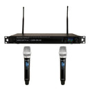 VocoPro UDX-DUAL-HANDHELD - Professional Digital UHF PLL Wireless Mic System with Two Handheld Vocal Microphones