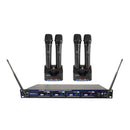 VocoPro UHF-5805-9, Professional Rechargeable 4 Channel UHF Wireless Microphone System