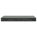 EtherWAN EX19162A, Unmanaged 16-Port Gigabit PoE Ethernet Switch with 2-Port SFP and 2-Port RJ45