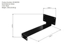 EtherWAN KR-BKZDIN2-D, Z-Shape Cabinet Brackets
