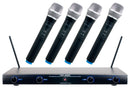 VocoPro VHF-4000-1 - VHF-4000-1 - Professional Quad VHF Wireless Microphones System