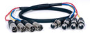 VocoPro XLR-QUAD-6, 6 FT Quad XLR Cable