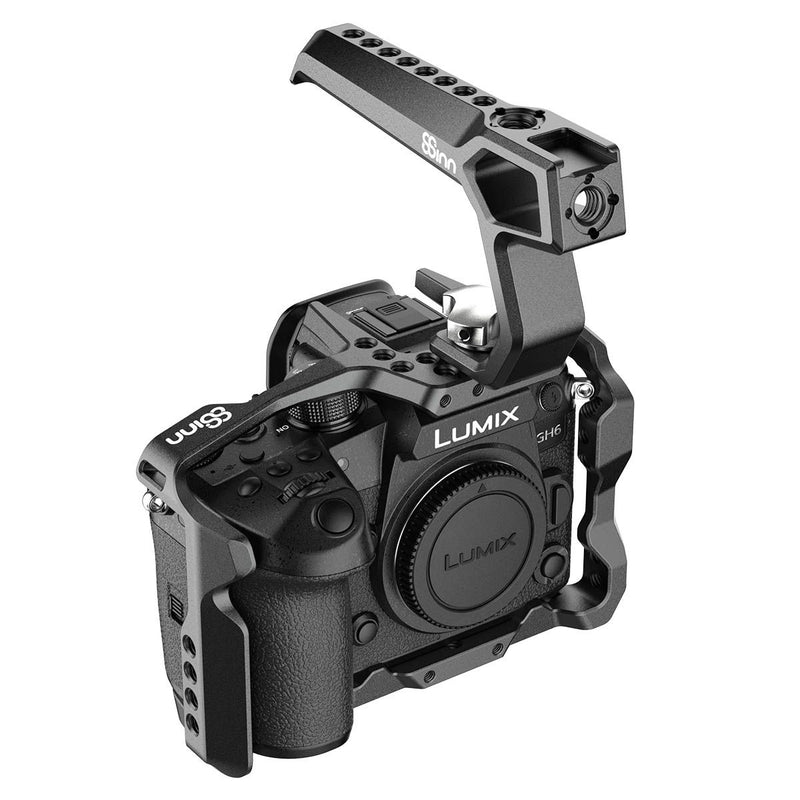 8Sinn Cage for Panasonic GH6 + 8Sinn Black Raven Top Handle