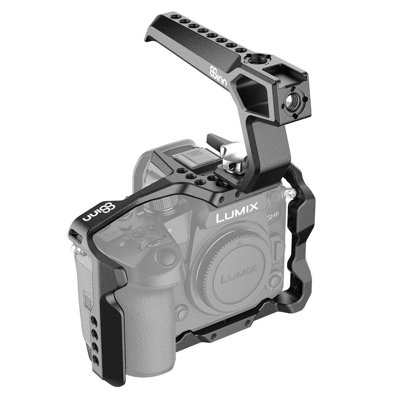 8Sinn Cage for Panasonic GH6 + 8Sinn Black Raven Top Handle