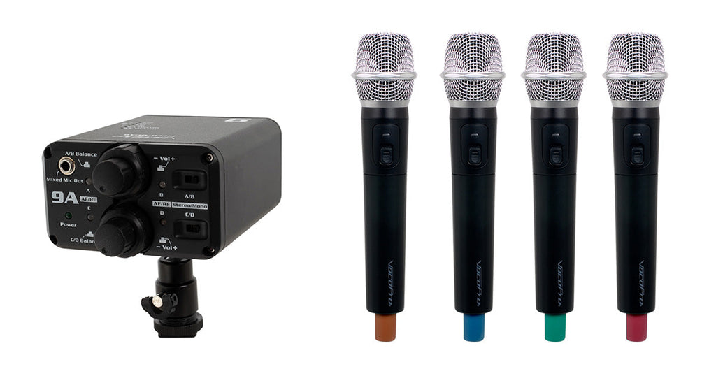 VocoPro FIELD-QUAD-H Portable Quad Handheld Wireless Microphone System - Thumbnail 2